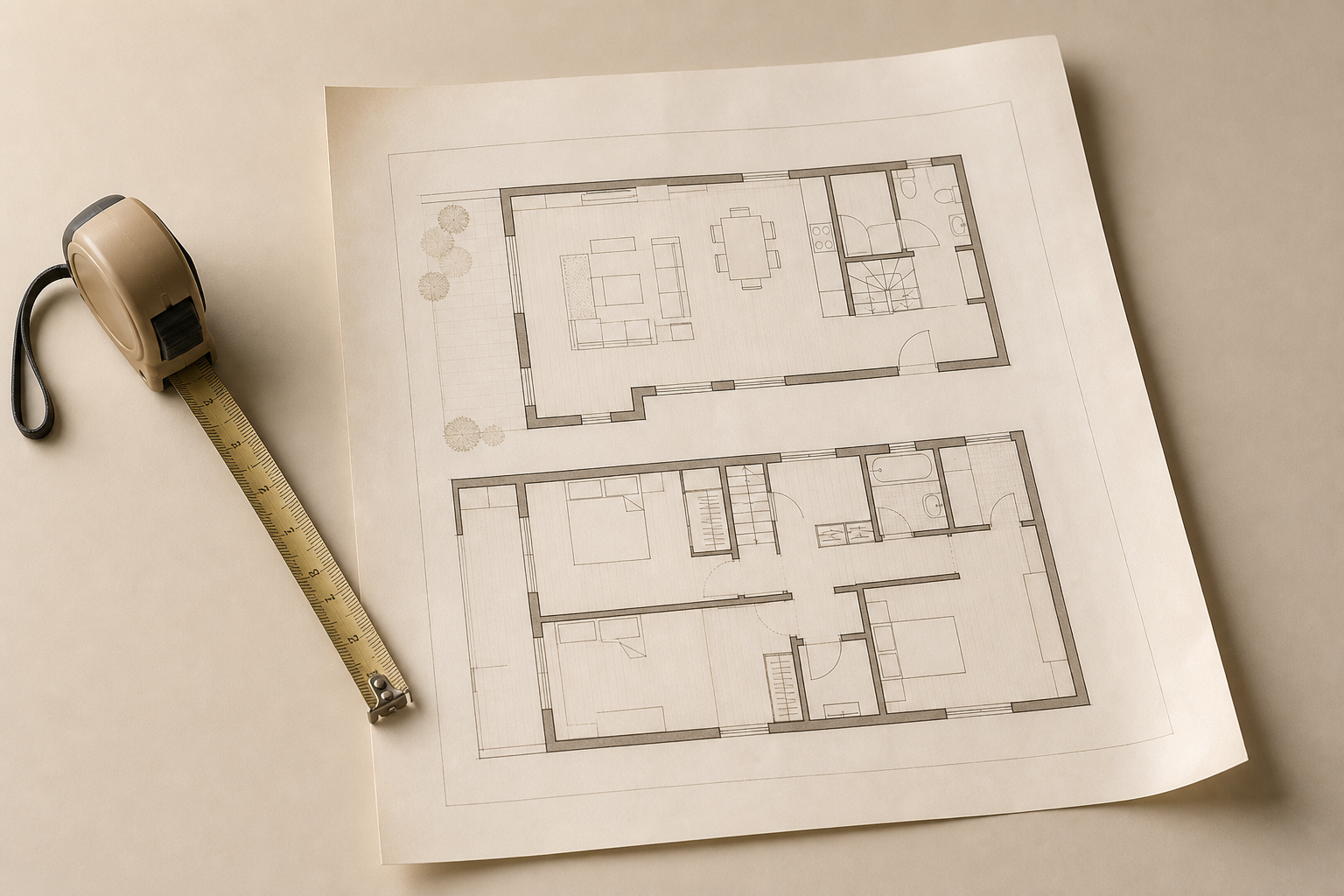 Bản vẽ mặt bằng nhà phố 5x20
